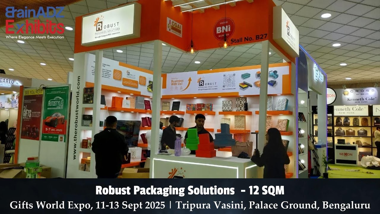 Robust Packaging Solutions at Gifts World Expo 2025 – Designed & Built by BrainADZ Exhibits