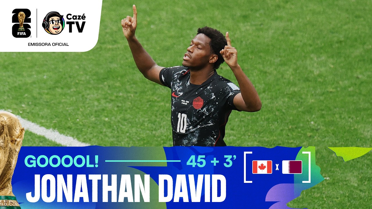 GOOOOOL! JONATHAN DAVID APROVEITA O REBOTE E MARCA O TERCEIRO DO CANADÁ