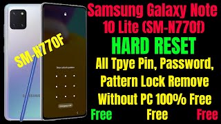 Samsung Galaxy Note 10 Lite Hard Reset ll All Type Pin, Password, Pattern Lock Remove Without PC