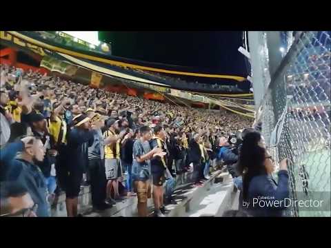 "Hinchada de Peñarol - Clarobscuro + GOL | ALIENTO IMPRESIONANTE, COPA LIBERTADORES" Barra: Barra Amsterdam &bull; Club: Peñarol
