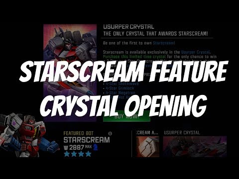 Starscream Feature Crystal Opening - Transformers Forged to Fight