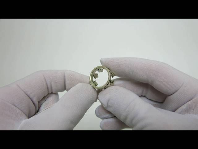 Срібна каблучка Корона 87кю Відео огляд