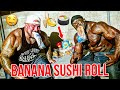 Banana Cookie Sushi Roll - Quick and Cheap High Calorie Dessert | Kali Muscle + Big Boy