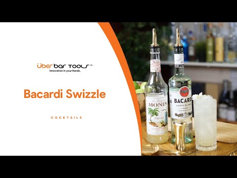 Swizz away the day with the BACARDI SWIZZLE cocktail | COCKTAIL RECIPES with Überbartools™