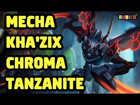 MECHA KHA'ZIX CHROMA TANZANITE SKIN SPOTLIGHT - LEAGUE OF LEGENDS