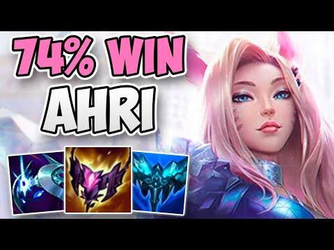 74% WIN RATE AHRI IN HIGH CHALLENGER! | CHALLENGER AHRI MID GAMEPLAY | Patch 12.5 S12