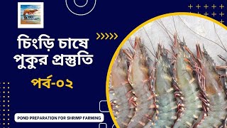 চিংড়ি চাষে পুকুর প্রস্তুতি। পর্ব-০২