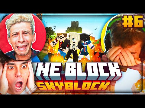 STEPNY e PARRINS FANNO BRUCIARE TUTTO! MINECRAFT ONEBLOCK SKYBLOCK EP.6