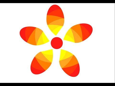 How to create a flower in adobe illustrator cs6 | illustrator logo design tutorial