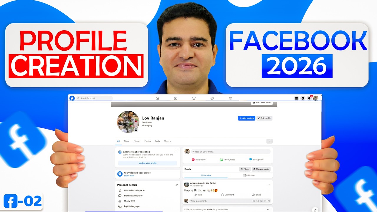 Facebook Profil Creation Tutorial 2026 | FB Profile Kaise Banaye  #facebookprofile #facebookads2026