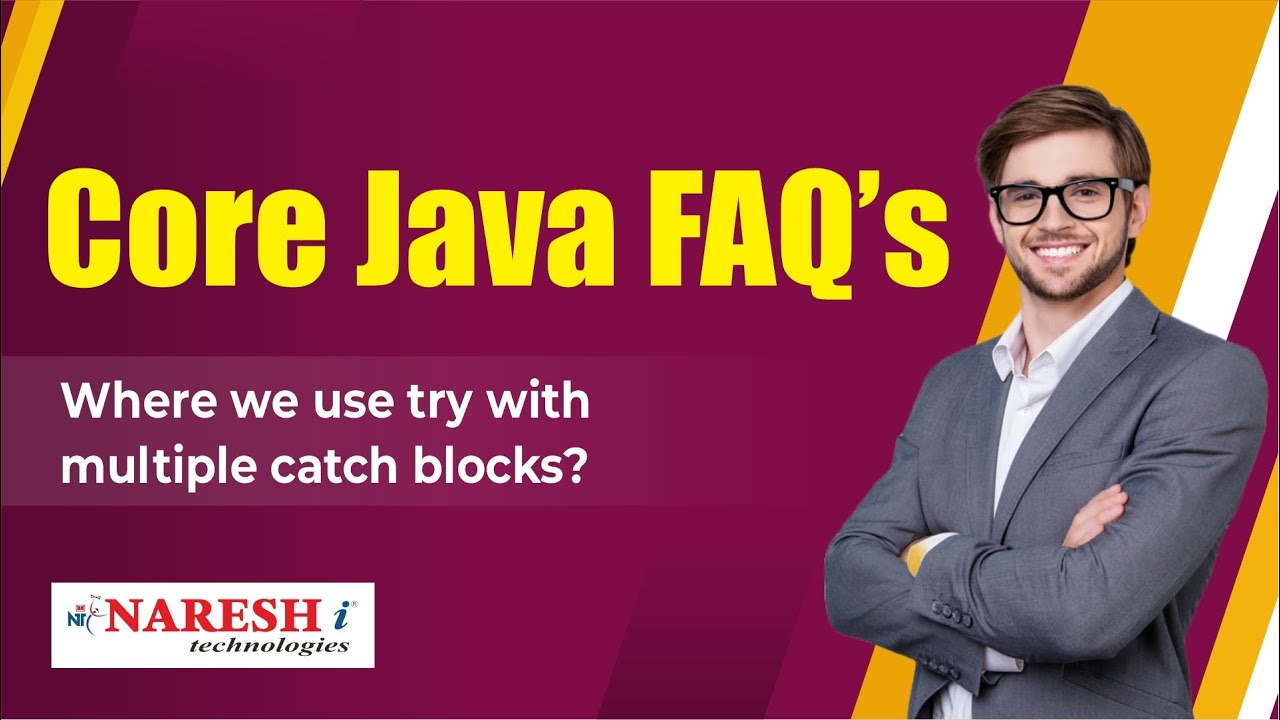 Where we use try with multiple catch blocks? | Core Java FAQs Videos | Naresh IT