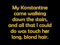 Konstantine-Something Corporate (with lyrics)