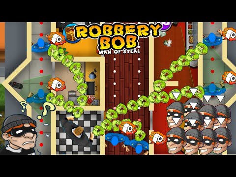 Robbery Bob : Use 300 Rotten Donut - 300 Teleport Mine - Agent Costume Extras Part 83