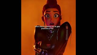 Enemies to lovers be like 🥹🩷 #kdrama #netflixmovies #kpopdemonhunters #rujinu #jinu #rumi