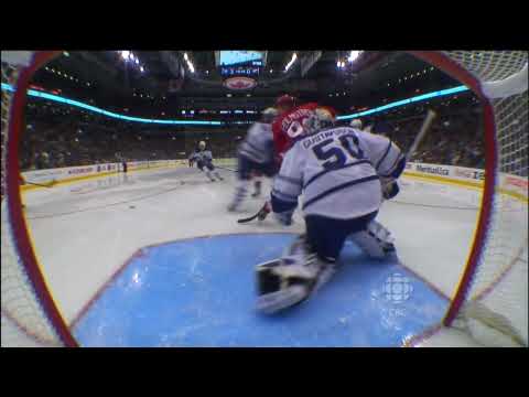 Jonas Gustavsson "Monster" save vs Red Wings - November 7th 2009 (HD)