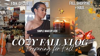 COZY FALL PREP VLOG 🍂☕️ Fall Haul, Easy Makeup & Decor Finds!