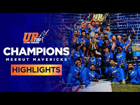 Rinku Singh’s #MeerutMavericks win #UPT20 League 2026 By 94 Runs! |  Final | Match Highlights