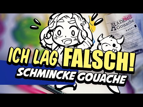 I was WRONG! 🥴 Schmincke Gouache | 🧪 Test #1