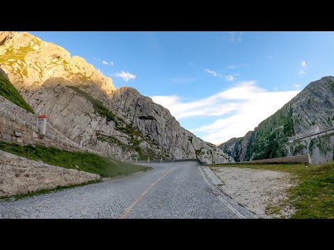 Driving the Tremola San Gottardo, Switzerland
