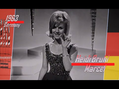eurovision 1963 Germany 🇩🇪 Heidi Bruhl - Marcel ᴴᴰ