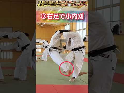 #shorts 【鋭い💫動きで相手を倒す小内刈‼️投げ倒す迄の解説💥】judo technique🥋