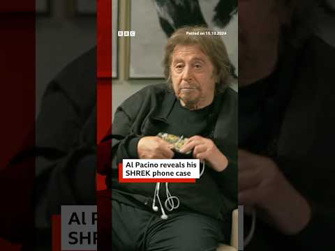 Video | Why does Al Pacino have Shrek on his phone case? #AlPacino #Shrek #BBCNews