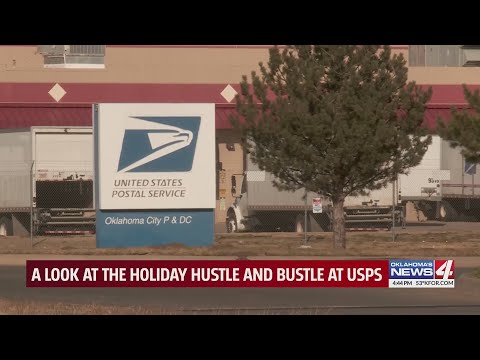 A look at the holiday hustle and bustle at USPS