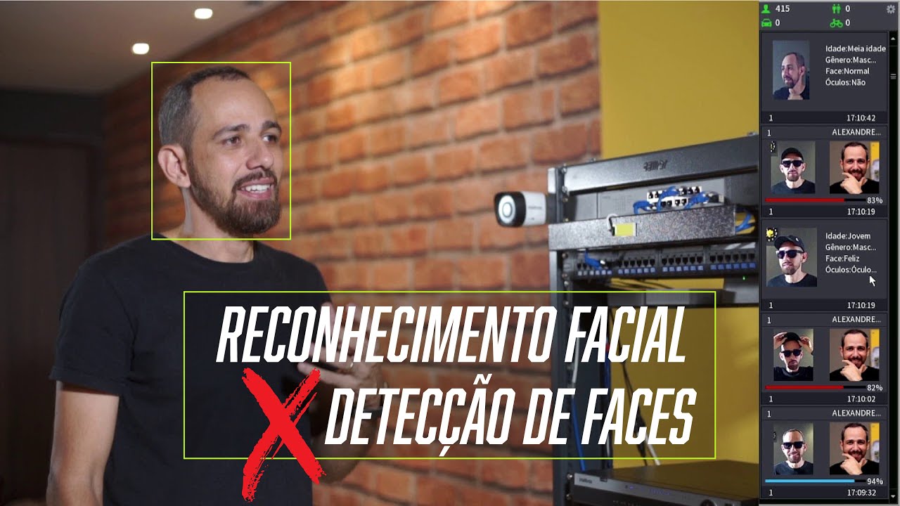 DVR COM RECONHECIMENTO FACIAL X DETECÇÃO DE FACES