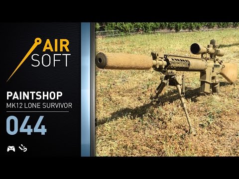 Airsoft Paintjob MK12 Lone Survivor Style