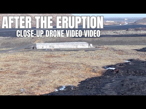 Volcano Drone Tour By Grindvik - Unique New Fissure Under The Lava Berm