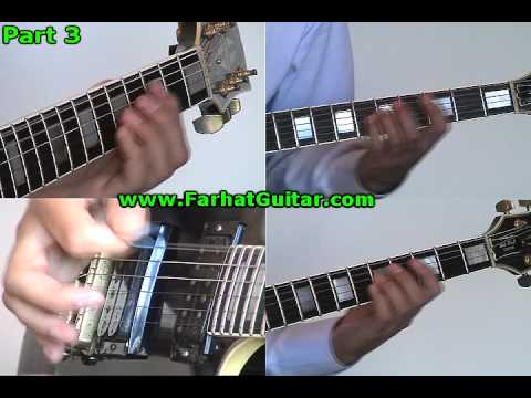 Fade to Black Metallica Guitar Lesson part 3 www.Farhatguitar.com
