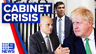 Two key UK ministers quit, plunging Boris Johnson's government into crisis | 9 News Australia