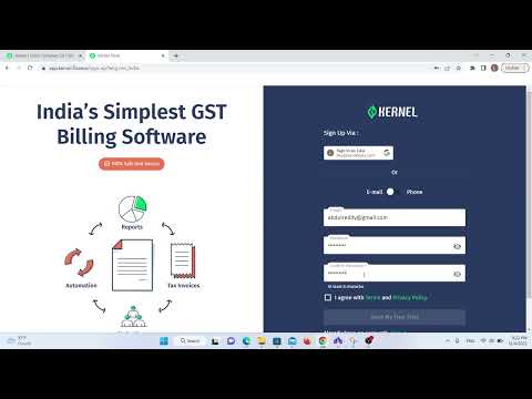 Kernel Billing Software Demo | Sign Up