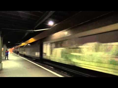 DOPPIA DI 185 DB  IN TRANSITO CON MERCI A GOSCHENEN.(CH) 24 - 4 - 2016