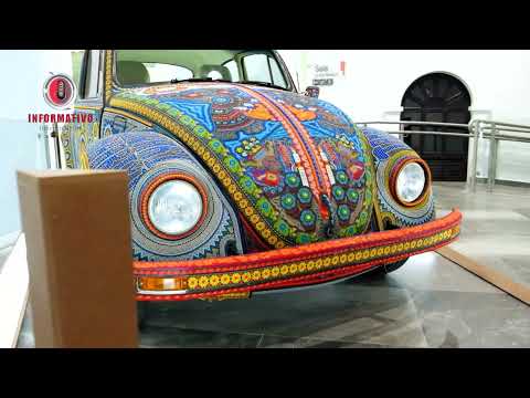 Conoce "El vochol" Volkswagen hecho con Arte Huichol