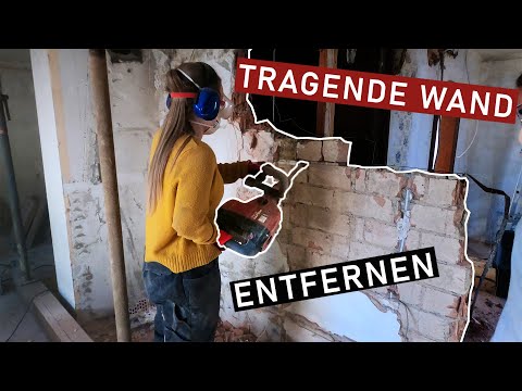 Tragende Wand ENTFERNEN und Stahlträger einbauen | Haussanierung Vlog #4