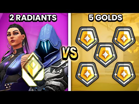 2 Radiants vs 5 GOLDS... ft. Jollztv