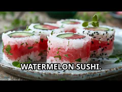 Vegan Watermelon Sushi Recipe: A Japanese Delight