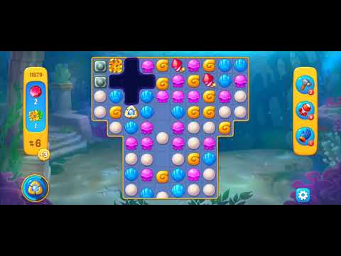 Fishdom Easy Level 11879 (with full seashell) @choraelmin