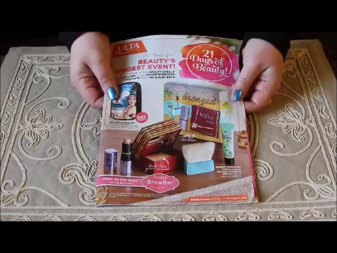 ASMR Page Turning ~ Ulta March 2016 Magazine ~ Soft Spoken