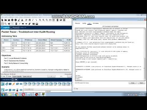 4.4.8 Packet Tracer - Troubleshoot Inter-VLAN Routing