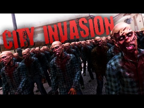 MASSIVE CITY INVASION!!! 2000 SOLDIER vs 10000 RUNNER ZOMBIE -Ultimate Epic Battle Simulator
