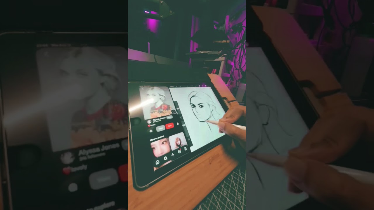 76: Tried Elle Fanning, Need more practice and patience #digitalart #timelapse #portraitart #sketch