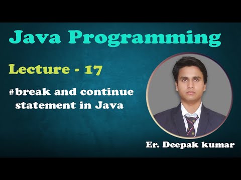 Break And Continue Statement In Java Lecture 17 Jump Statement Java Tutorials For Beginners