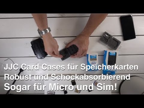 JJC MC Series Card Cases - Speicherkartenetui für jede Kartenart, Robust und schockabsorbierend