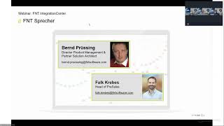 Webinar FNT IntegrationCenter