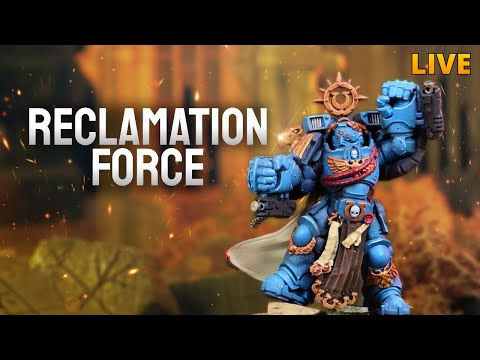 NEW Reclamation Force Space Marines vs Tyranids - A LIVE Warhammer 40k Battle Report
