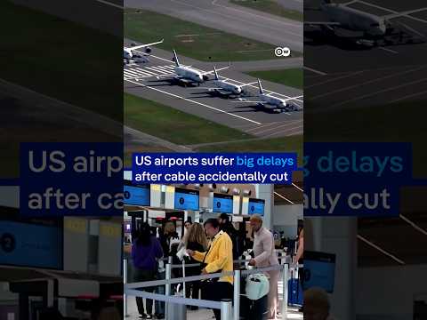 Flights delayed in many US airports as workers accidentally cut a cableFlights delayed in many US ai