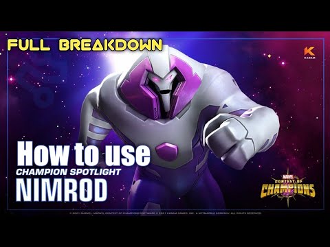 How to use Nimrod |Full Breakdown| - Marvel Contest of Champions