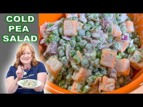COLD PEA SALAD, A Cool Refreshing Side Dish Perfect for Spring or Easter
